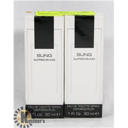 LOT OF 2 SUNG BY: ALFRED SUNG EAU DE TOILETTE 30ML