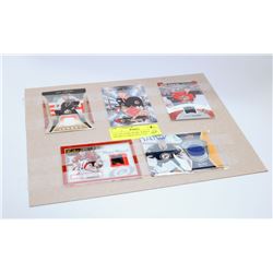 LOT OF GAME WORN JERSEY HOCKEY CARDS INCL JEFF