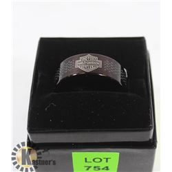 BLACK HARLEY DAVIDSON RING SIZE 12