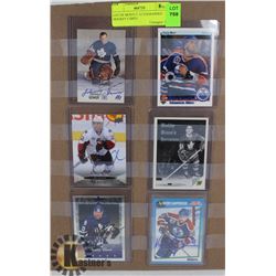 LOT OF MOSTLY AUTOGRAPHED HOCKEY CARDS