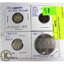 LOT OF ASSORTED COINS