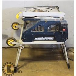 MASTERCRAFT PORTABLE TABLE SAW -NEEDS A NEW SWITCH