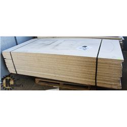 PALLET OF CABINET BOARD 3/4" THICK X 9' X 4'