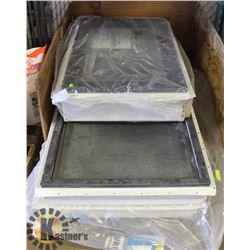 PALLET OF 3 ASSORTED DAMAGED WINDOWS