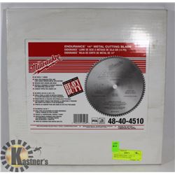 MILWAUKEE ENDURANCE 14" METAL CUTTING BLADE