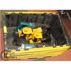 TOTE OF ASSORTED TOOLS