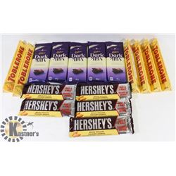 ASSORTED LOT OF CHOCOLATE BARS, 5 CADBURY, 6