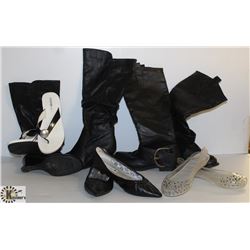 LADIES FOOTWEAR LOT - SIZE 6: INCLUDES 2 PAIR TALL