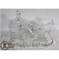 LOT OF ASSORTED ITEMS, CRYSTAL SET OF