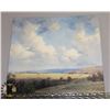 Image 1 : CANVAS PRAIRIE SCENE - PICTURE 36" X 36"