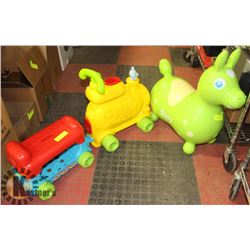 RODY GREEN BOUNCY RIDING HORSE AND LIGHT UP