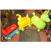 Image 1 : RODY GREEN BOUNCY RIDING HORSE AND LIGHT UP