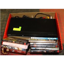 TOSHIBA DVD PLAYER WITH DVD MOVIES