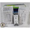 Image 1 : LEVITON SWITCH PLATE COVERS APPROX 20 & 2 OUTLETS