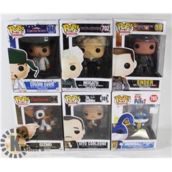 LOT OF 6 FUNKO POPS