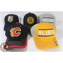 LOT OF 5 NEW NHL HATS