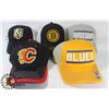 Image 1 : LOT OF 5 NEW NHL HATS