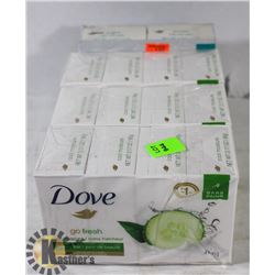 LOT OF ASSORTED DOVE SOAP