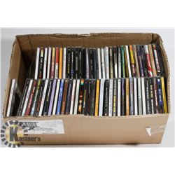 BOX OF ASSORTED CDS.