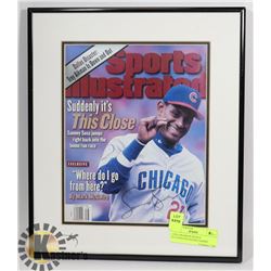 12X14 FRAMED SPORTS ILLUSTRATED SIGNED SAMMY