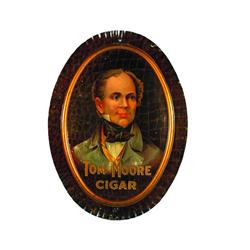 Tom Moore Cigars Tin Sign