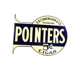 Pointers 5 Cent Cigar Sign