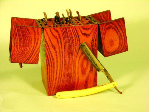 Oak Straight Razor Case