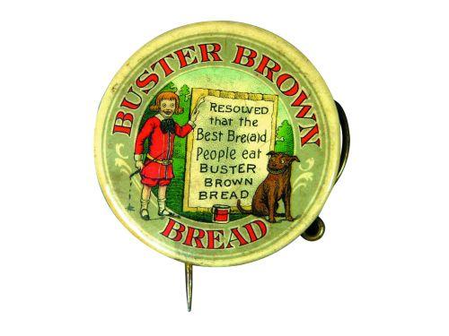 Buster Brown Bread Celluloid Pinback