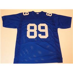 MARK BAVARO unsigned Giants blue current style jersey mens adult XL