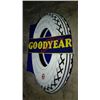 Image 1 : 34"x21" Goodyear Flange Sign (double sided) Porcelain on Steel Sign, $49 Shipping