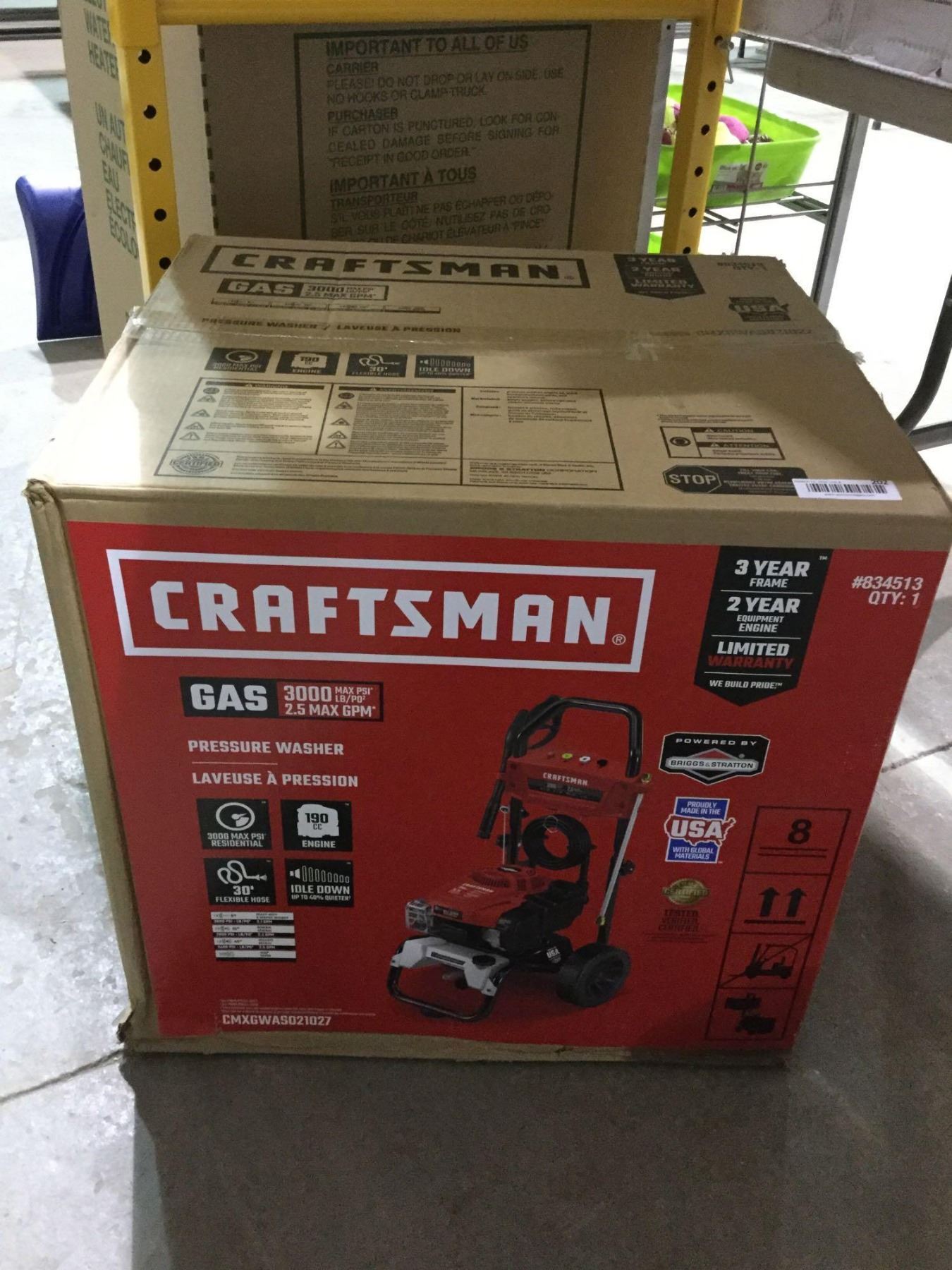 Craftsman Gas 3000 PSI Pressure Washer - A D Auction Depot Inc.