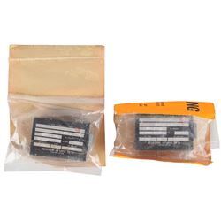 Apollo Lunar Module Group of (2) 'Barber Pole' Talkback Indicators