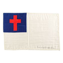 Apollo 7 Flown Flag Signed by Wally Schirra