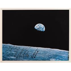 Frank Borman and Bill Anders Signed Print