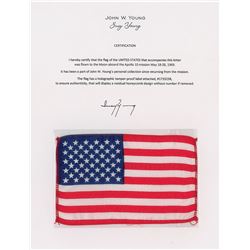 John Young's Apollo 10 Flown American Flag