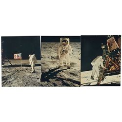 Apollo 11 Group of (3) Photographs