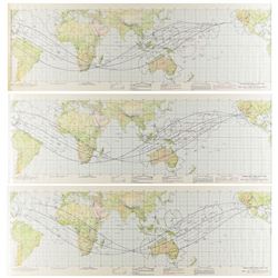 Apollo 11 Set of (3) Earth Orbit Charts
