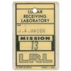 Image 1 : Apollo 13 Lunar Receiving Laboratory Badge