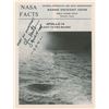 Image 1 : Edgar Mitchell Signed NASA Fact Sheet