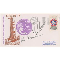 Gene Cernan and Ron Evans Signed Cover