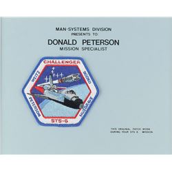 Don Peterson's STS-6 Flown Suit Patch