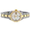 Image 3 : Rolex Ladies 2 Tone 14K MOP & Pyramid Diamond Datejust Wriswatch