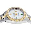 Image 6 : Rolex Ladies 2 Tone 14K MOP & Pyramid Diamond Datejust Wriswatch