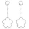 14k White Gold 0.63CTW Diamond Earrings, (I1 /H-I)