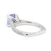 Image 3 : 3.06 ctw Sapphire and Diamond Ring - 14KT White Gold