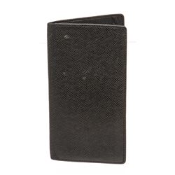 Louis Vuitton Black Taiga Leather Portefeuille Ron Long Wallet