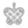 14k White Gold 0.58CTW Diamond Pendant, (I1/G-H)