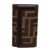 Image 3 : Fendi Brown Zucca Canvas Leather 6 Key Holder