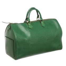 Louis Vuitton Green Epi Leather Speedy 40 cm Bag