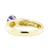 Image 3 : 1.27 ctw Sapphire And Diamond Ring - 18KT Yellow Gold